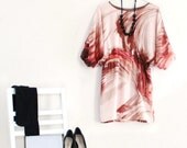 PETITES - XS. or S. Pink Kimono Sleeve Dress with Elastic Waist