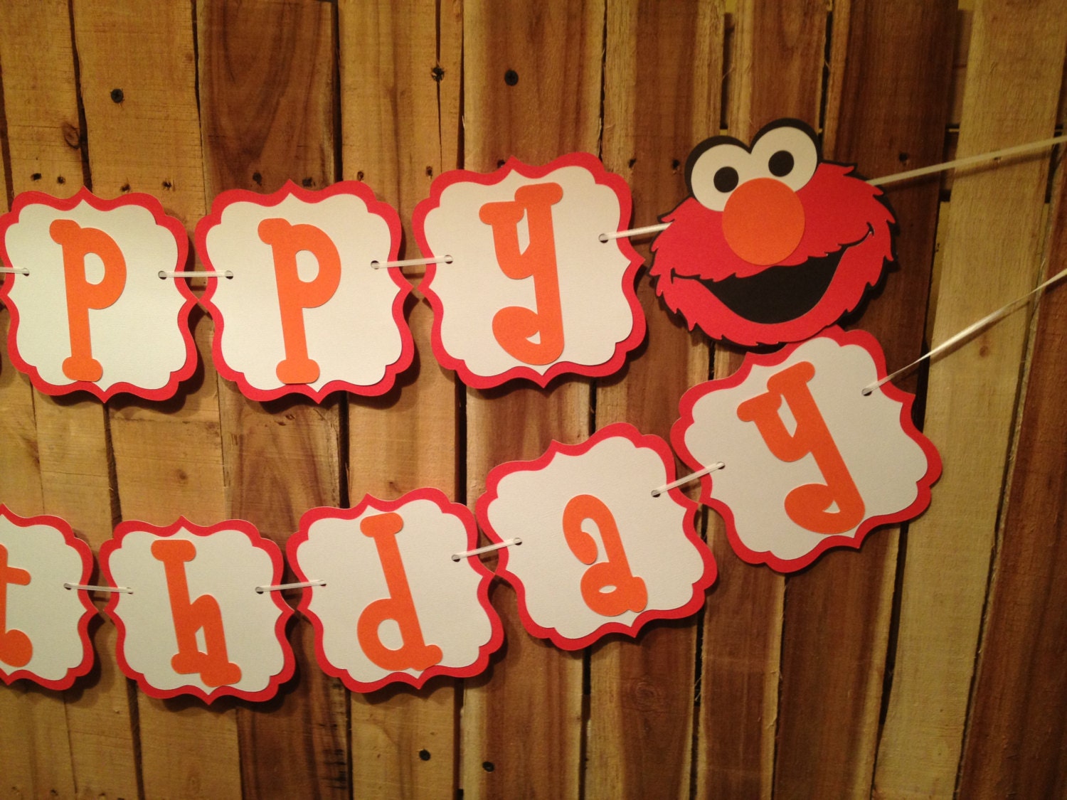 Sesame Street Elmo  "HAPPY BIRTHDAY" Banner