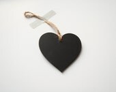 Hanging blackboard heart decoration