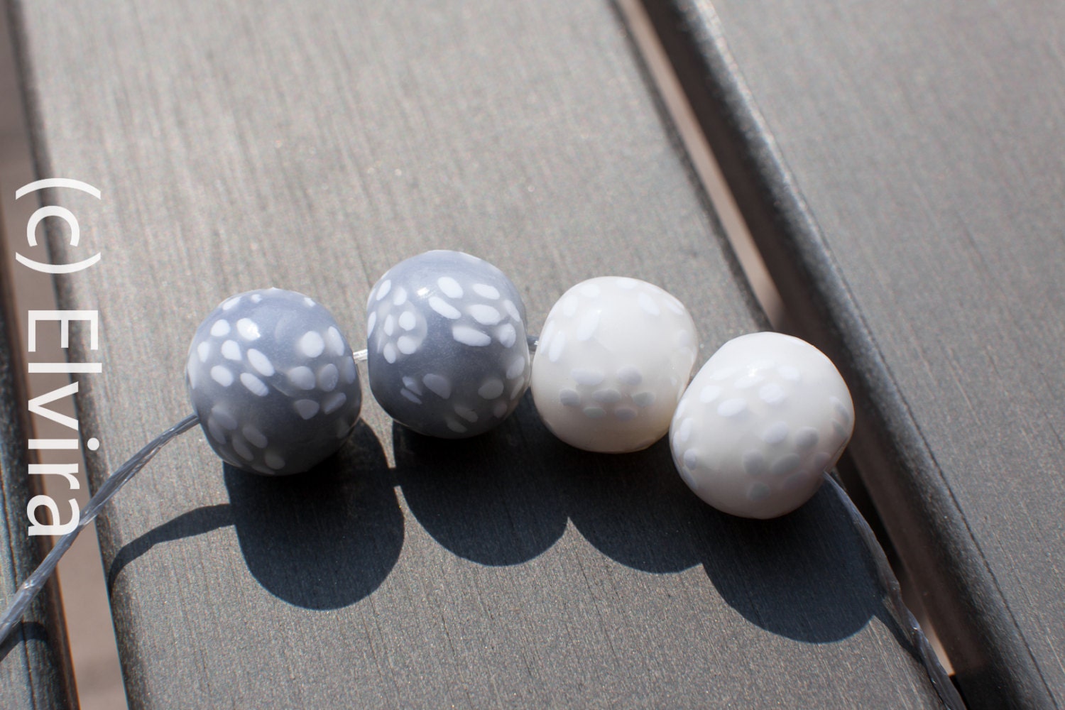 Polymer Clay Bead Set, Focal beads, Polymer clay beads, Fimo, jewelry supplies