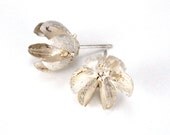 Sterling Silver Cast Crepe Myrtle Pod Studs