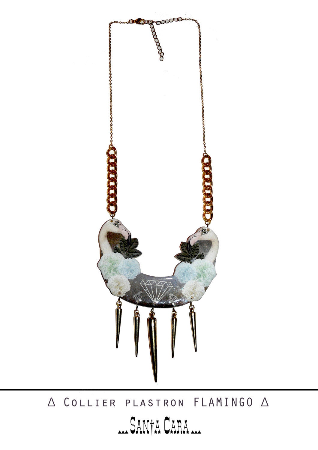 Collier PLASTRON FLAMINGO