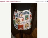 SALE Handmade Angry Birds fabric womens skirt