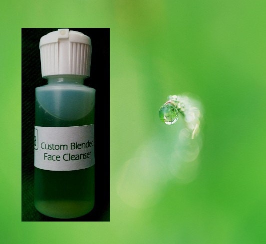 Natural Face Cleanser, Botanical, Moisturizing, Custom Blended to Order, 1 Oz. Sample Size Face Wash Facial Cleanser