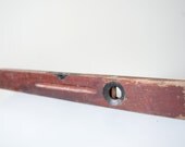 Antique Primitive Wood Stanley Level