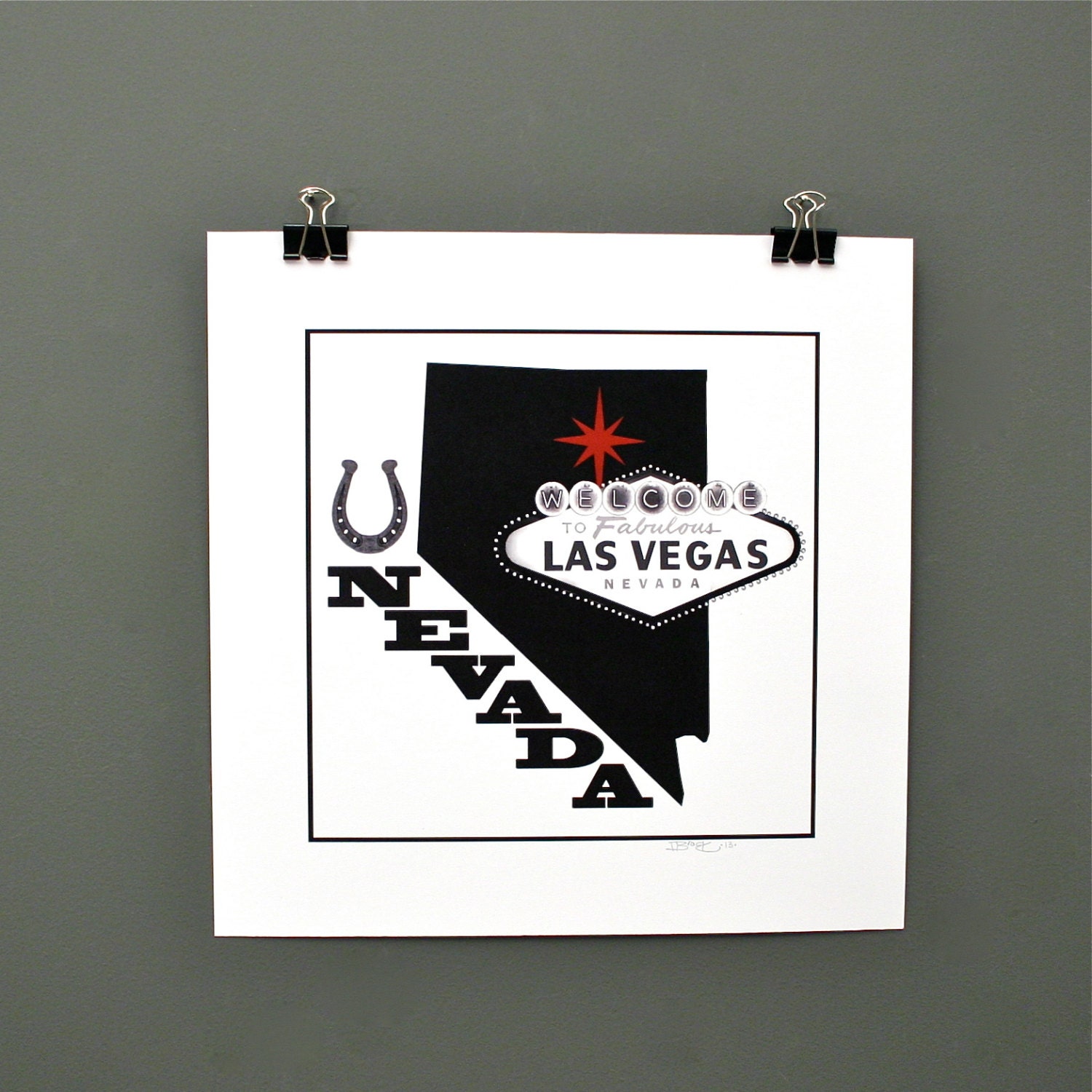 Nevada Original Digital Art Print, United States