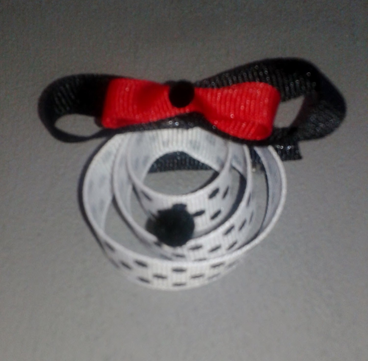 Sculpted 101 Dalmatian's Pongo Inspired Hair Bow Hair Clip