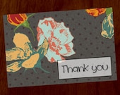 Vintage Floral 4x6 Printable Thank You Card Il_170x135