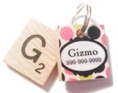 Sweet Spots Scrabble Dog Tag, Pet ID Tag
