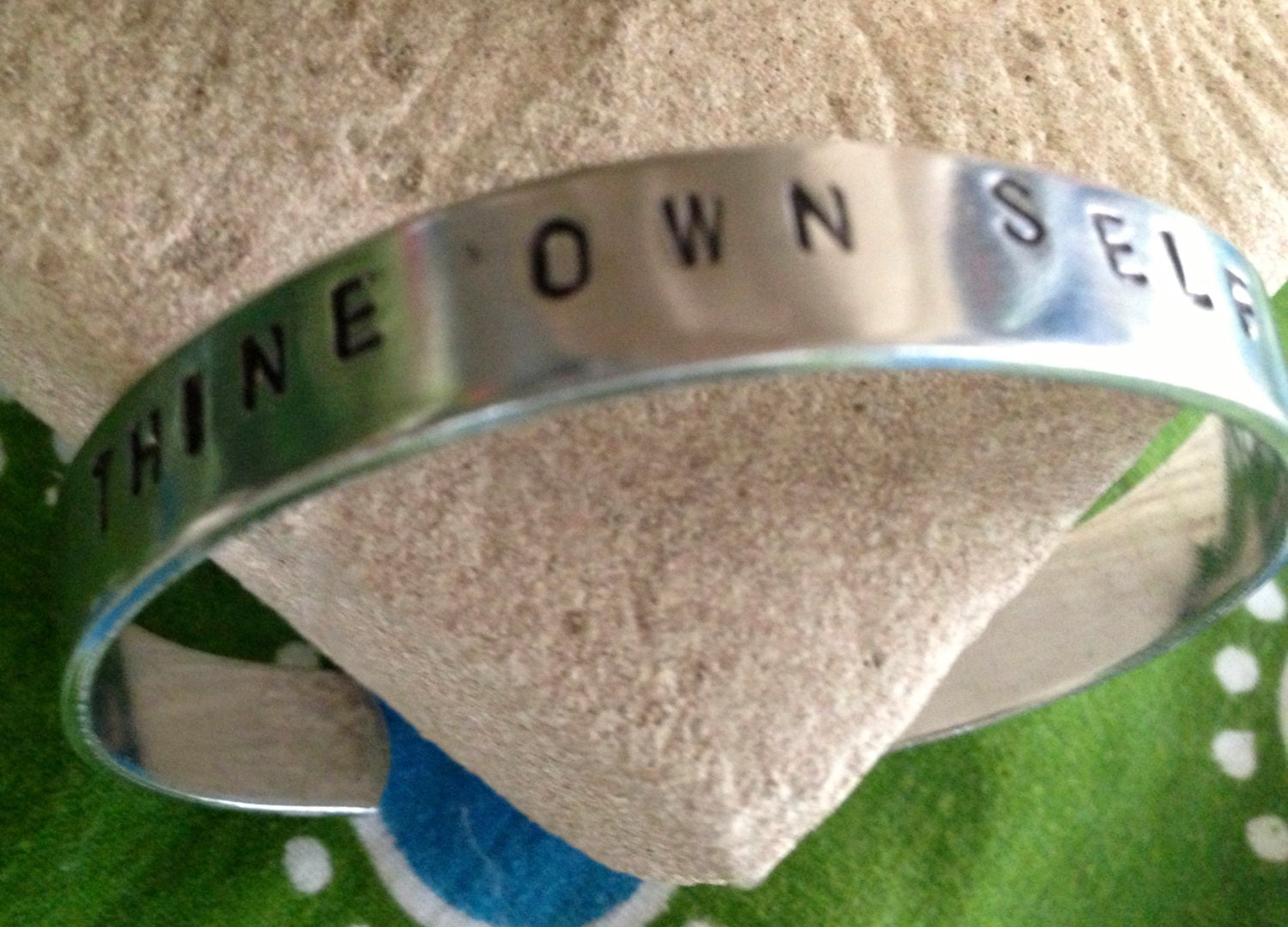 To Thine Own Self Be True Stamped Cuff