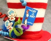 The Cat in the Hat top hat, Dr Seuss Party Decoration 9inch