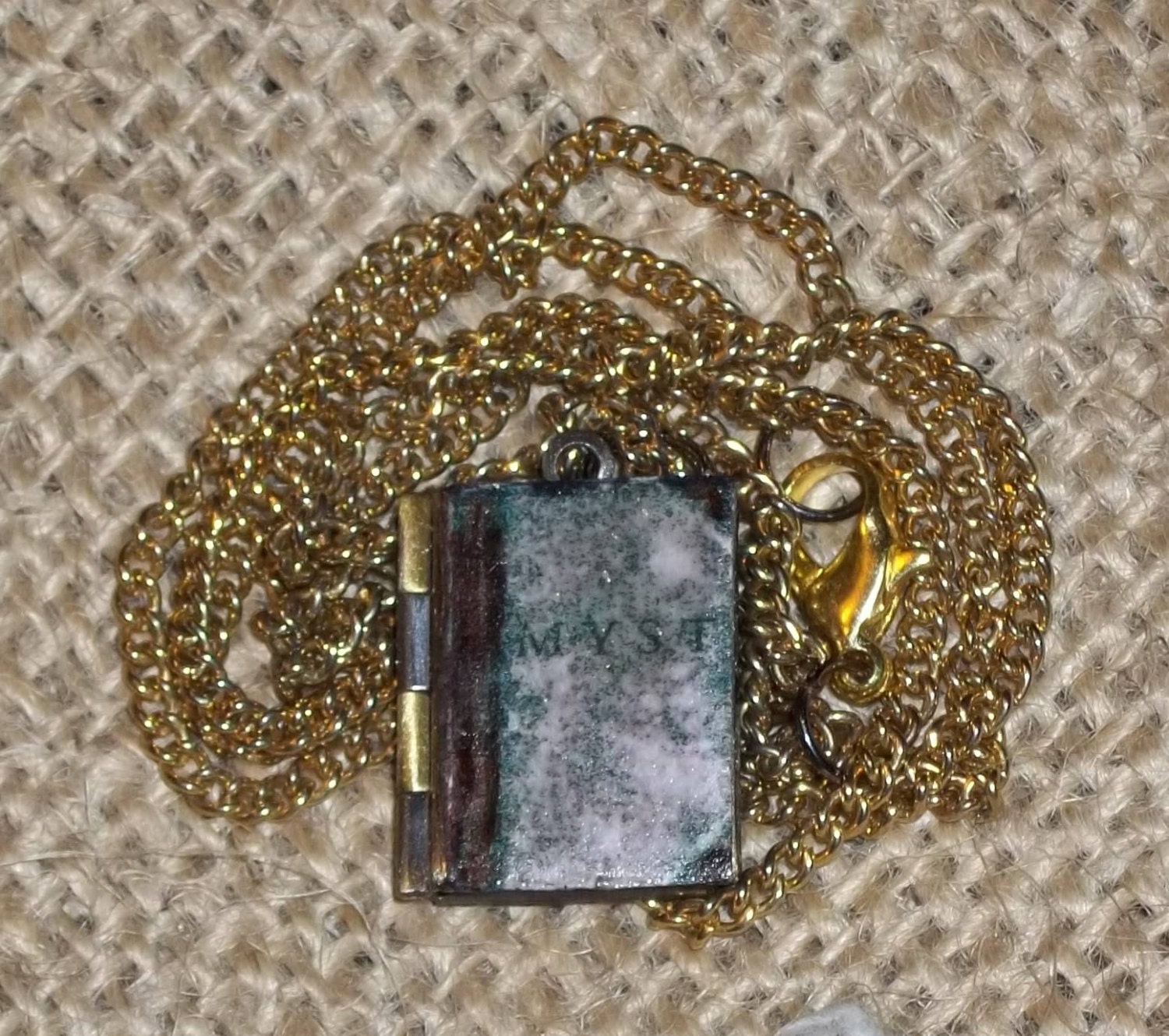 MYST Linking Book Locket - Custom hand-finished miniature piece - Authorized MYST item