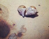Colorado geode post earrings.