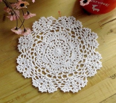 15% OFF ,Set of 24, Shabby Chic Vintage Look  Crocheted  Doilies, wedding home decor