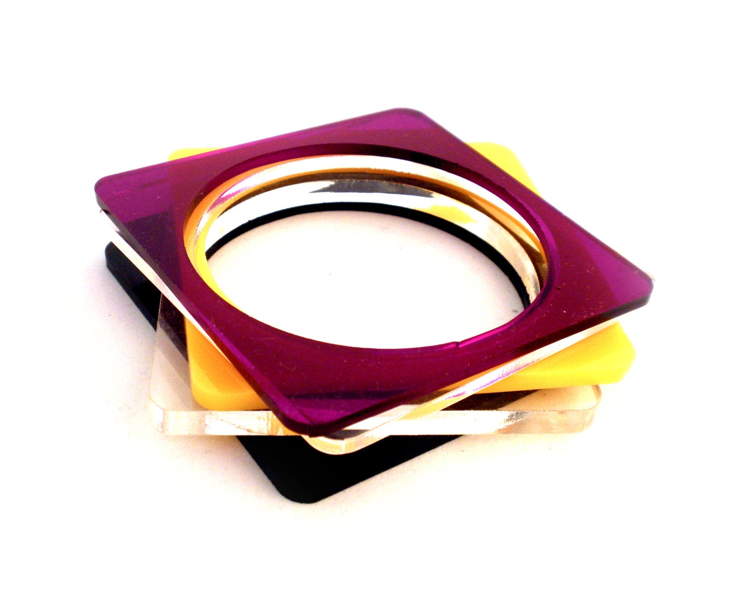 Colerfull Bangle Bracelet in 5 colors.Unique color choice.