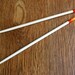 Hand decorated pair of long cooking bamboo chopsticks by Flower Power Nation