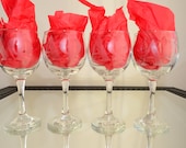 Custom Etched Wine Glasses
