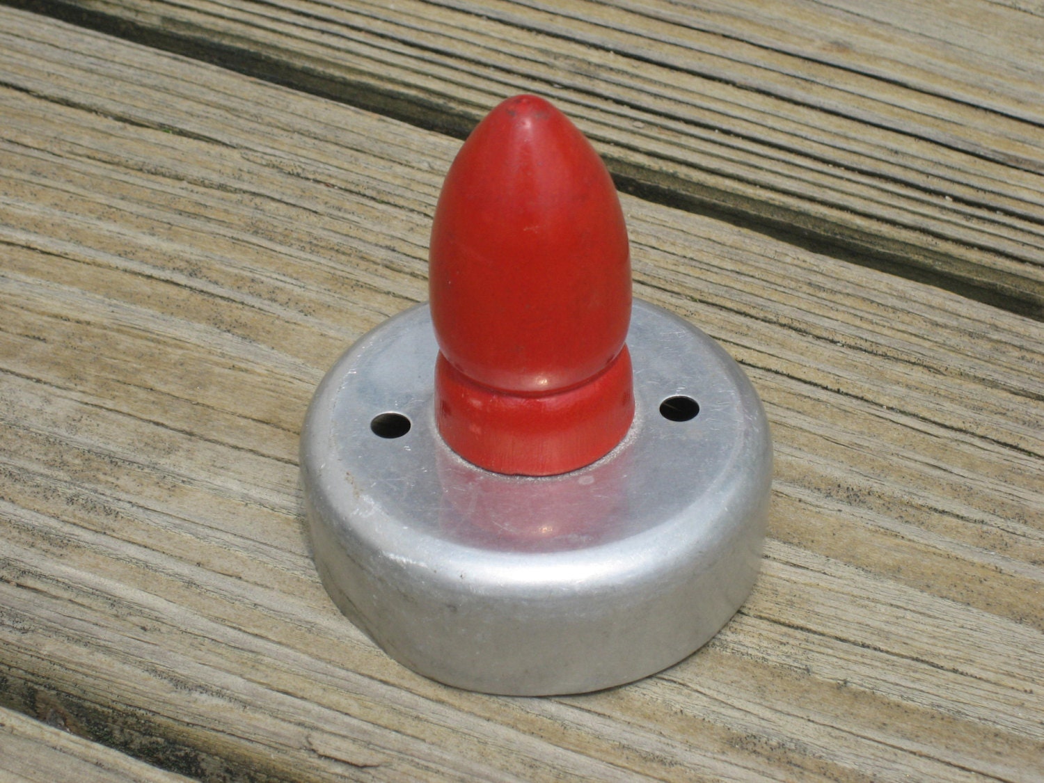 Vintage Biscuit Cutter Red Wooden Handle