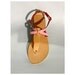 Leather sandal greek genuine leather natural color
