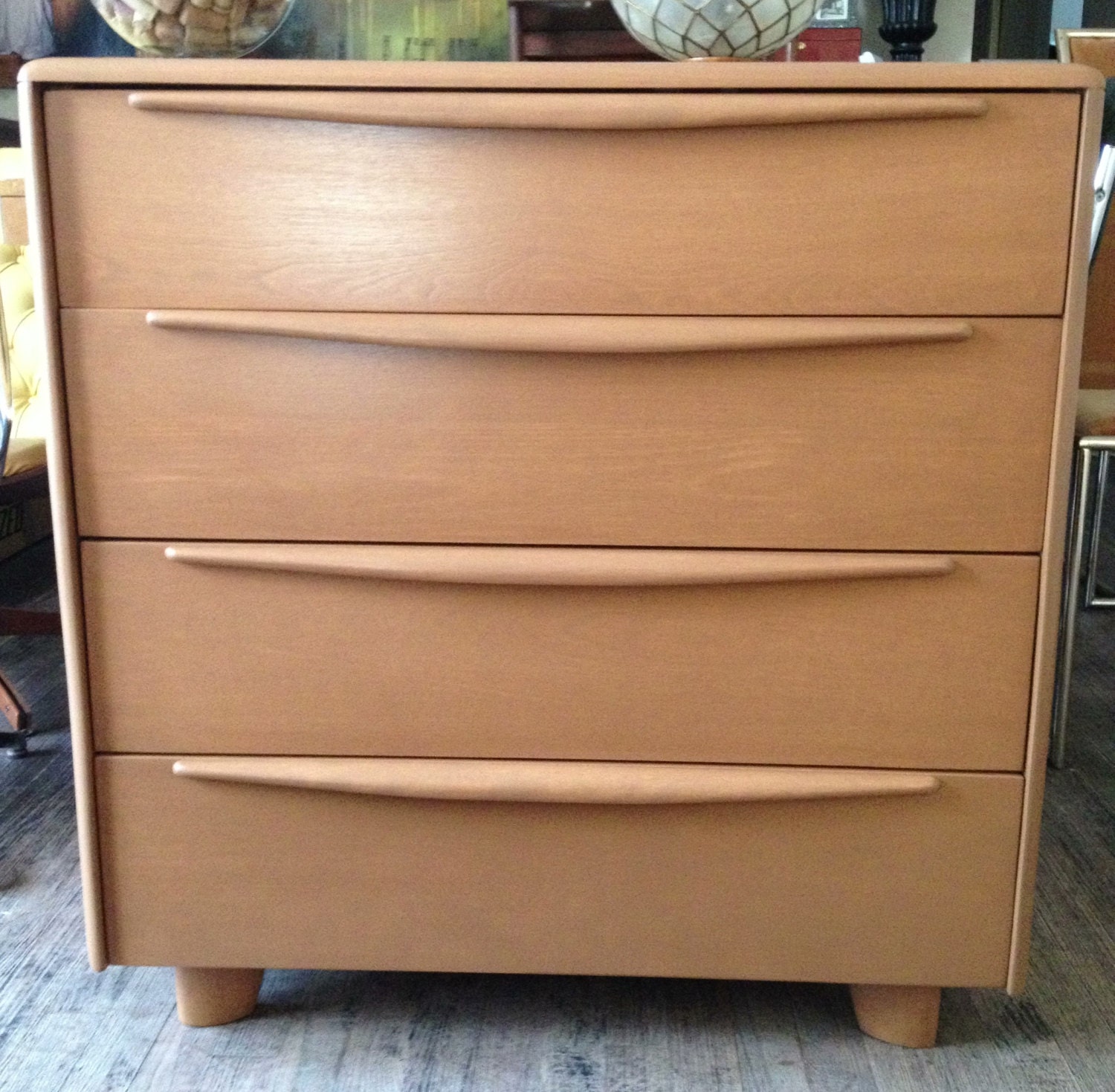 RESERVED Heywood Wakefield RARE Starter Chest with Desk Drawer 1954 M934W