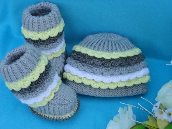 Baby Girl Set Crochet Baby set Baby Hat Handmade Girls Hats Baby Booties Crochet Toddler Booties Baby Girl Shoes Knitted Baby Set Choldren