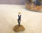 There's a New Sheriff In Town...Terrarium Accessory Miniature Sheriff Police Officer Gift Tiny Terrarium Accessories Terrarium Scale People