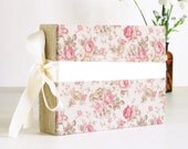 Wedding Guest Sign in Book Handmade Baby Photo Album Fabric Covered Guest Book Bridal Shower Gift