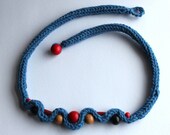 Beaded Soft Statement Necklace in Circus Tent