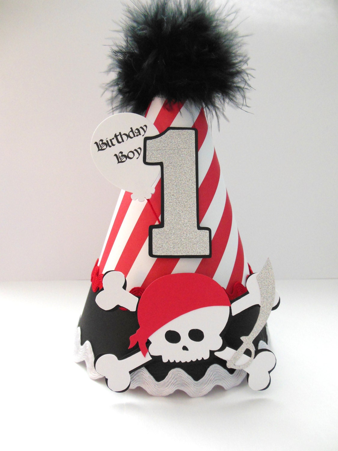Pirate Birthday Party Hat- Personalized - Pirate Party Il_570xn