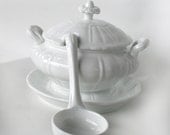 Soup Tureen - All White