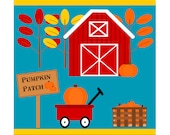 Pumpkin Farm Patch Clip Art Graphics - Digital Clipart Commercial Use - Instant Download Il_170x135