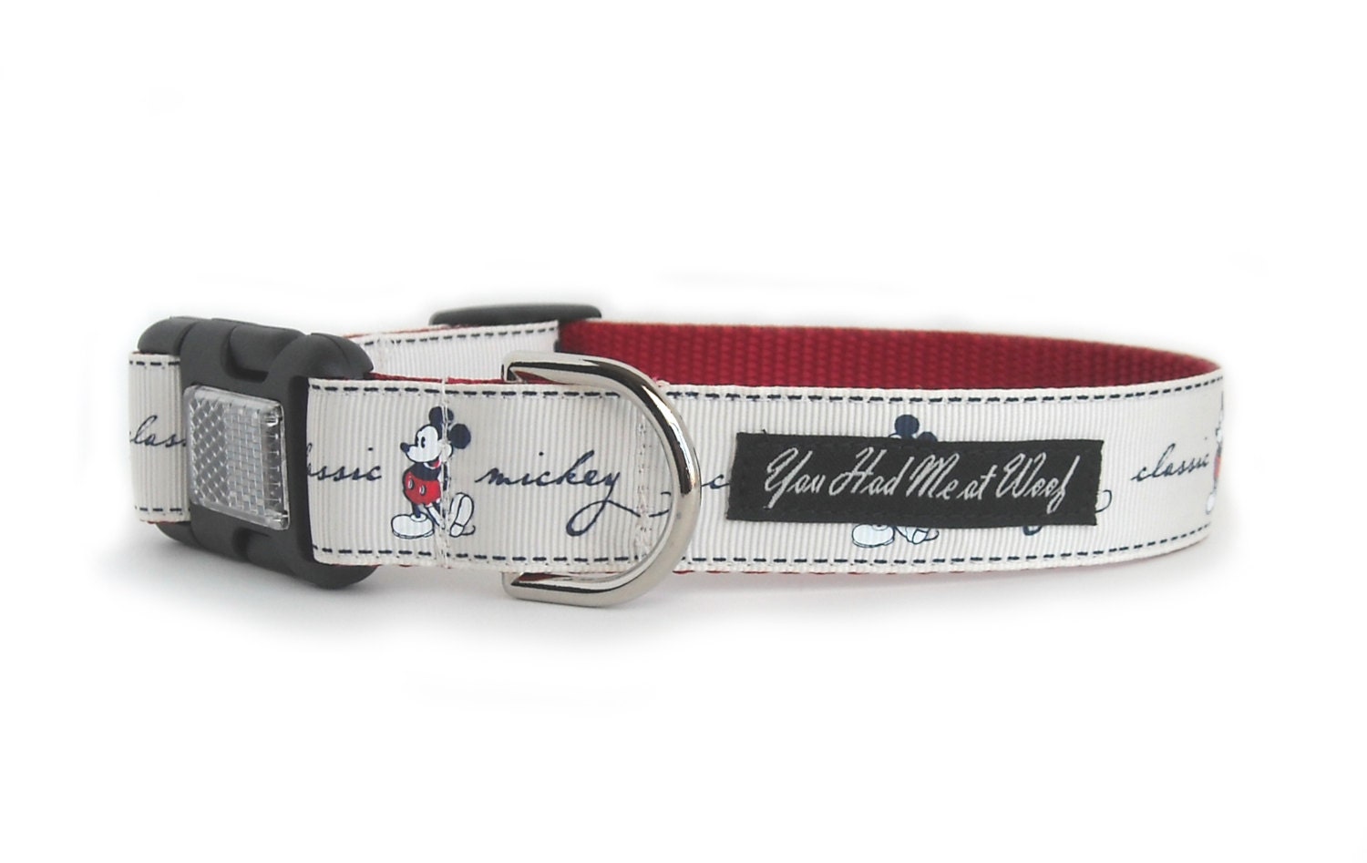 Mickey Mouse Dog Collar, 1 Inch  - Classic Mickey