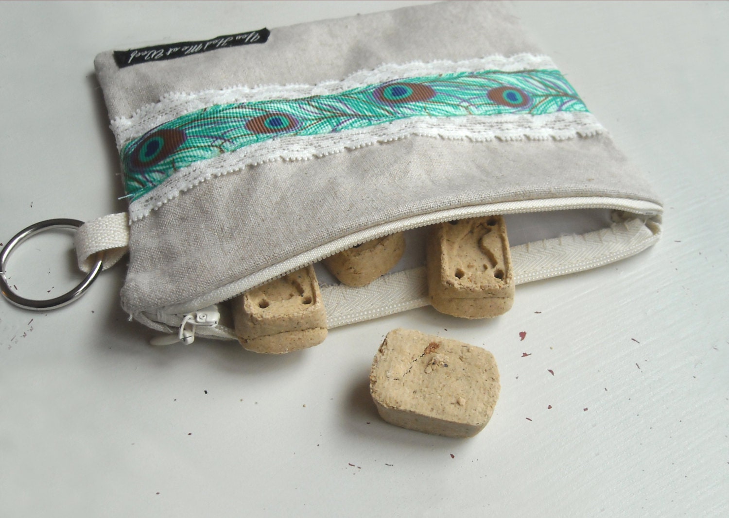Dog Bag Holder & Treat Pouch All in One, Pet Mess Cleanup, Puppy Purse - To Match Your Collar