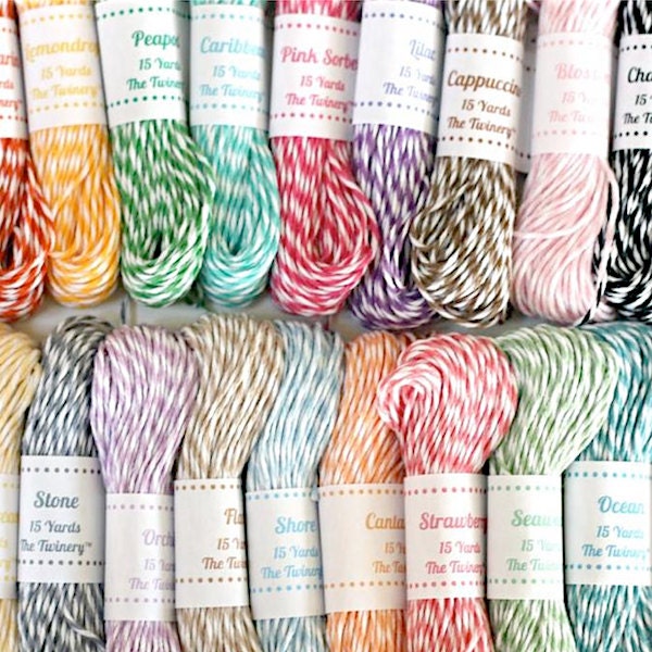 4-Ply Baker's Twine - The Twinery - 15 yard bundles - Choose from 22 Colors - Craft Gift Wrap Scrapbook Party Supplies Il_570xn