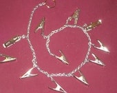 Ultimate Unique Silver Zipper Toy w Metal Clothespin on Chain-BDSM Sex toy-Pinch