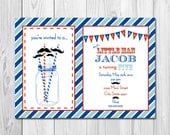 Little Man Mustache Bash - Birthday Party Invitation - DIY - Printable Il_170x135