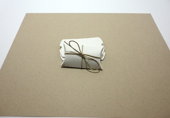 12 Mini Recycled Pillow Box - White Il_570xn