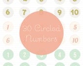 30 circled numbers