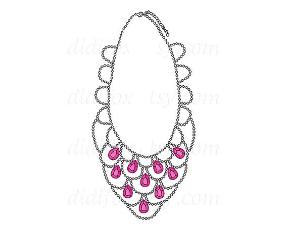 Pink Amazing Neon Necklace Quote - Printable Digital Illustration for Transfer Prints - Clipart ( 8x10), for DOWNLOAD. Item No.T0015