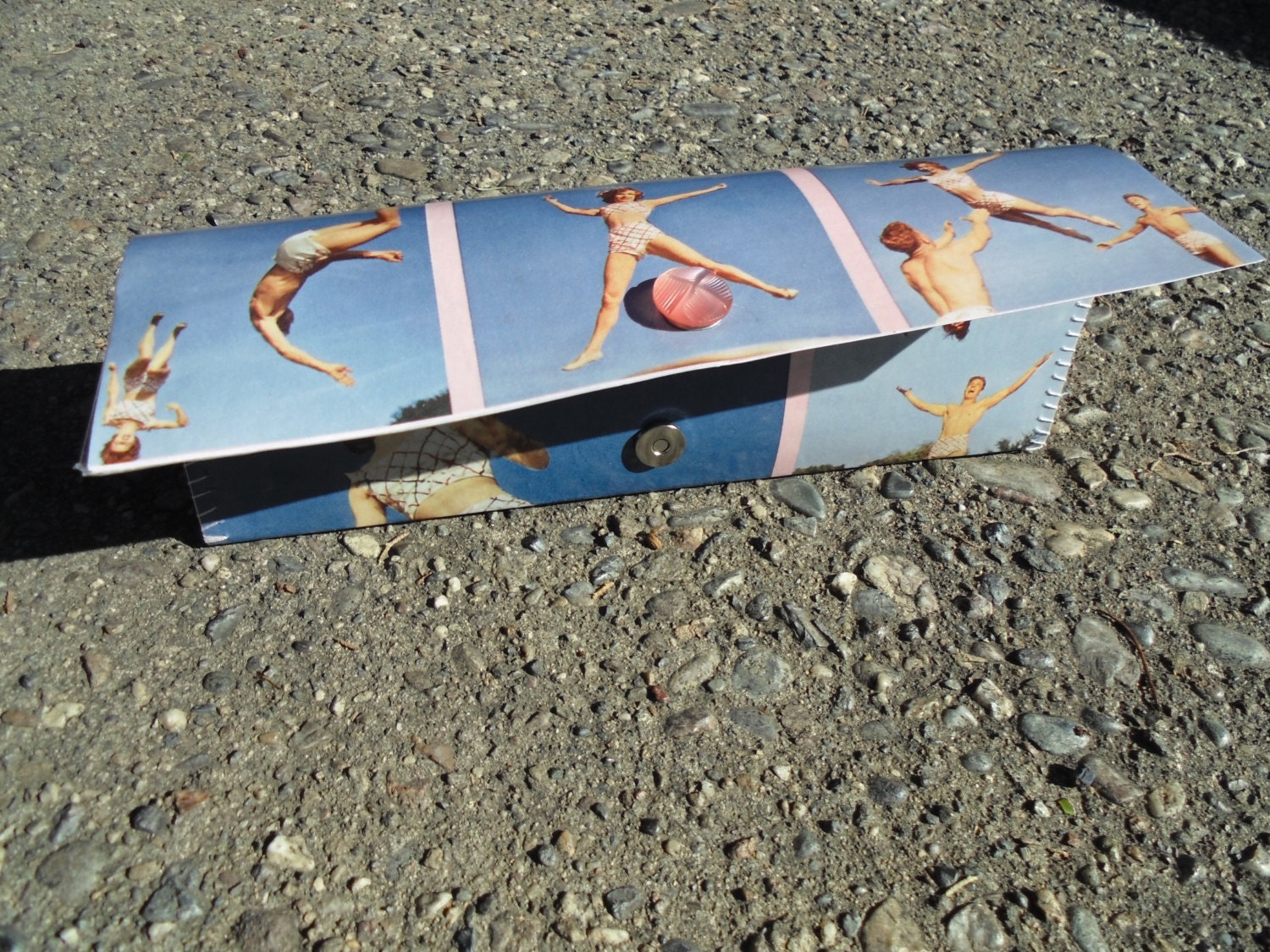 stash your sex toy in this Pinup toy tote from upcycled vintage 1940s magazine