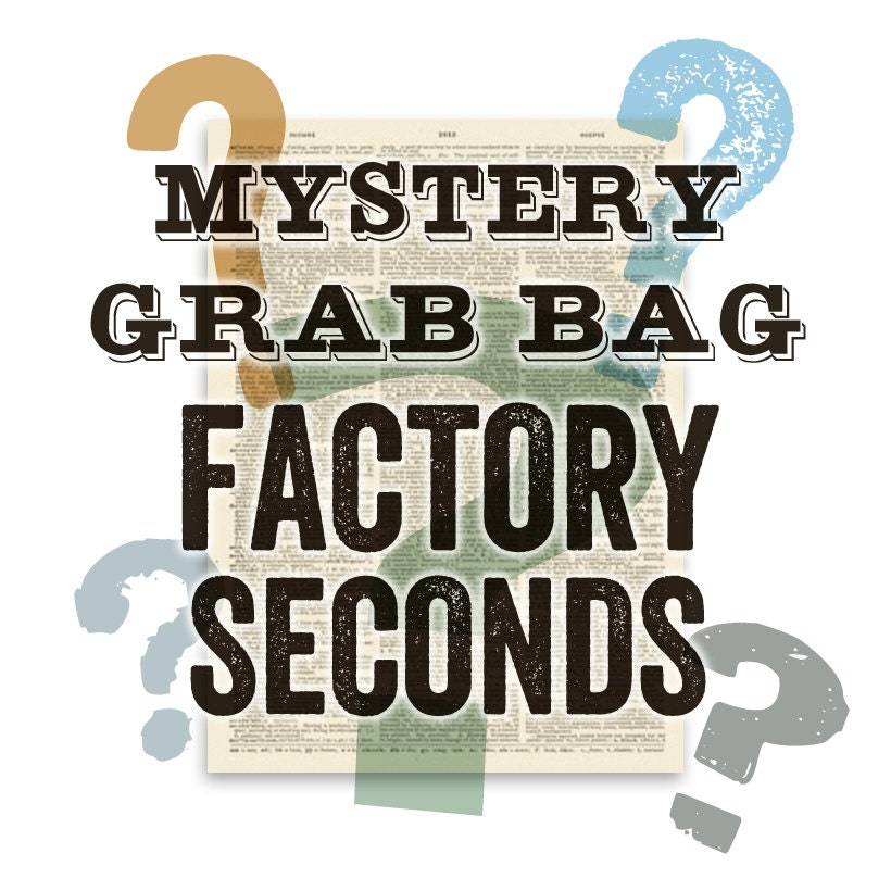 Mystery Grab Bag Factory Seconds - Vintage Dictionary Prints - DPGB001