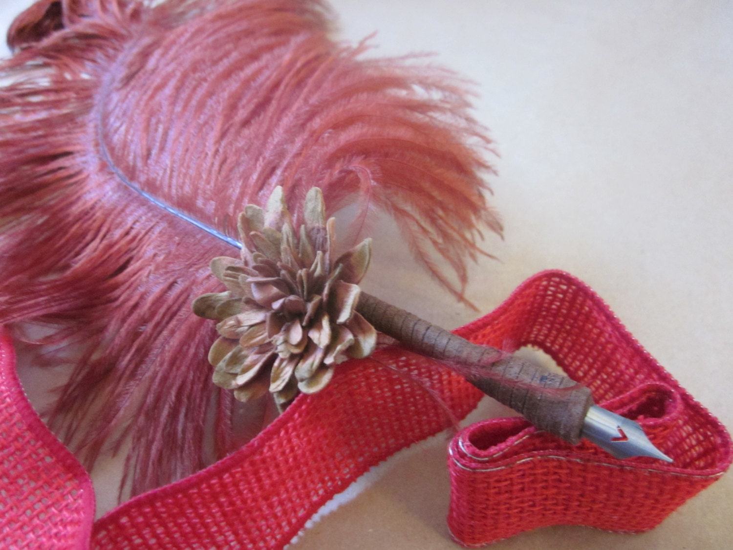MDAY Sale Rustic Country Flower Quill