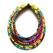 Collier wax "Massai 7rangs"