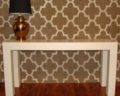 Vintage 5 FT Parsons Table or Console Table 1970's All Original Hollywood Regency Desk Hallway Entry Table