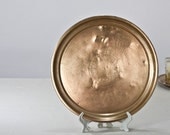 12.5'' Islamic Brass Tray, Tea Serving Tray, Islamic Decoration, Round Tray, Home Decor, Party Platter