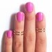 4 Above the Knuckle Rings - gold thin shiny rings - set of 4 stack midi rings