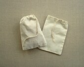 5 x 7 qty. 10 Best Cotton Muslin bags, plain