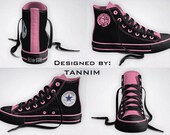 Custom Revolutionary Girl Utena/Rose Crest Converse Chucks