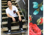 Garden Rose Print Pocket Tee