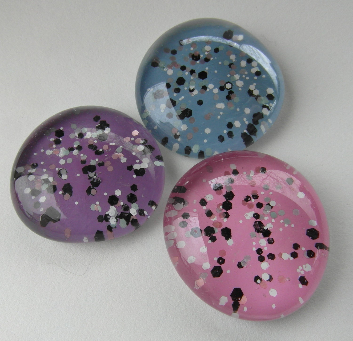 SET OF THREE Speckled Magnets
